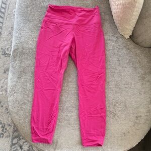 Lululemon Women’s Pink Crop Leggings - size 6